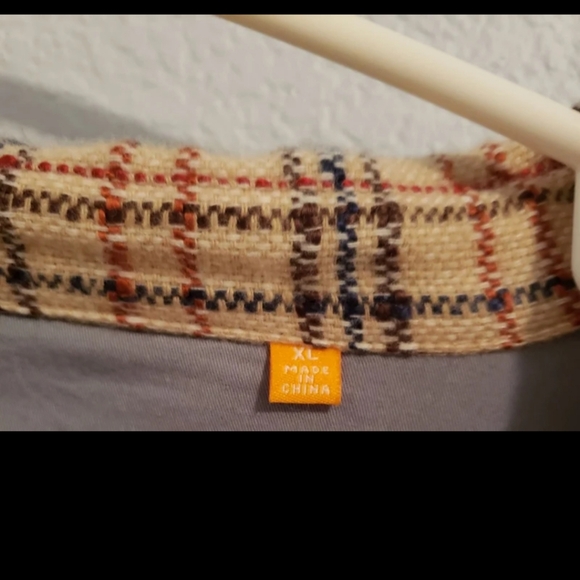 Robert Comstock Vertical Wool Blend Mens Collared Shirt XL EUC - Picture 3 of 5